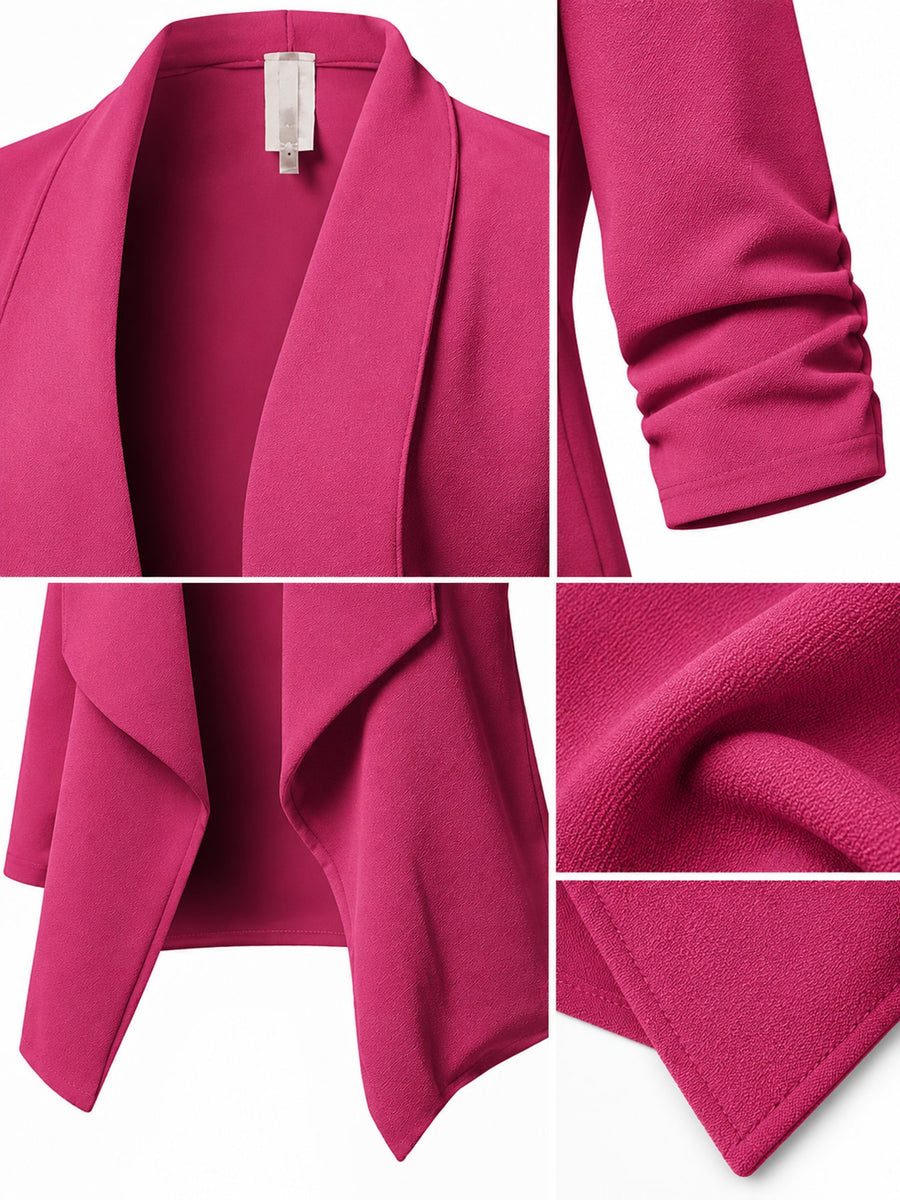 Viscose & blazer in Hot Pink with regular silhouette