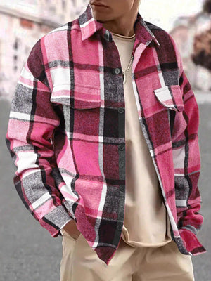 cream button-up shirt with hip-length and button-front
