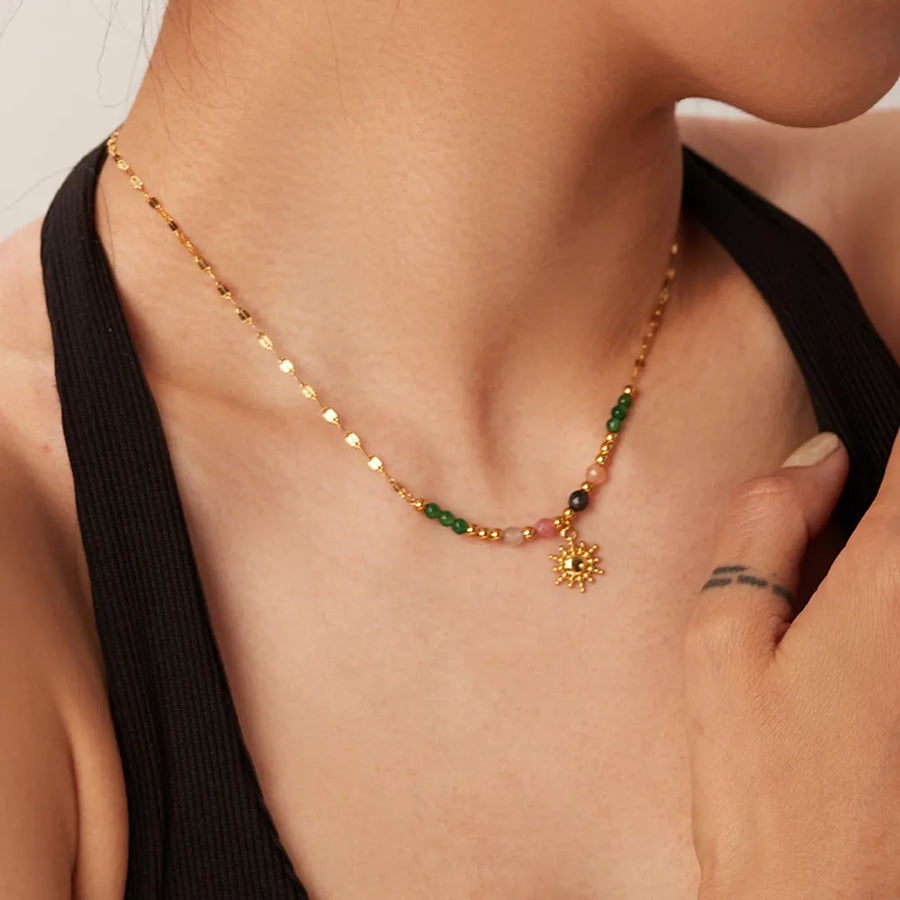gold necklace
