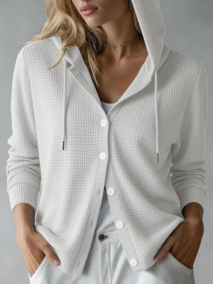 Tan regular cardigan with hooded