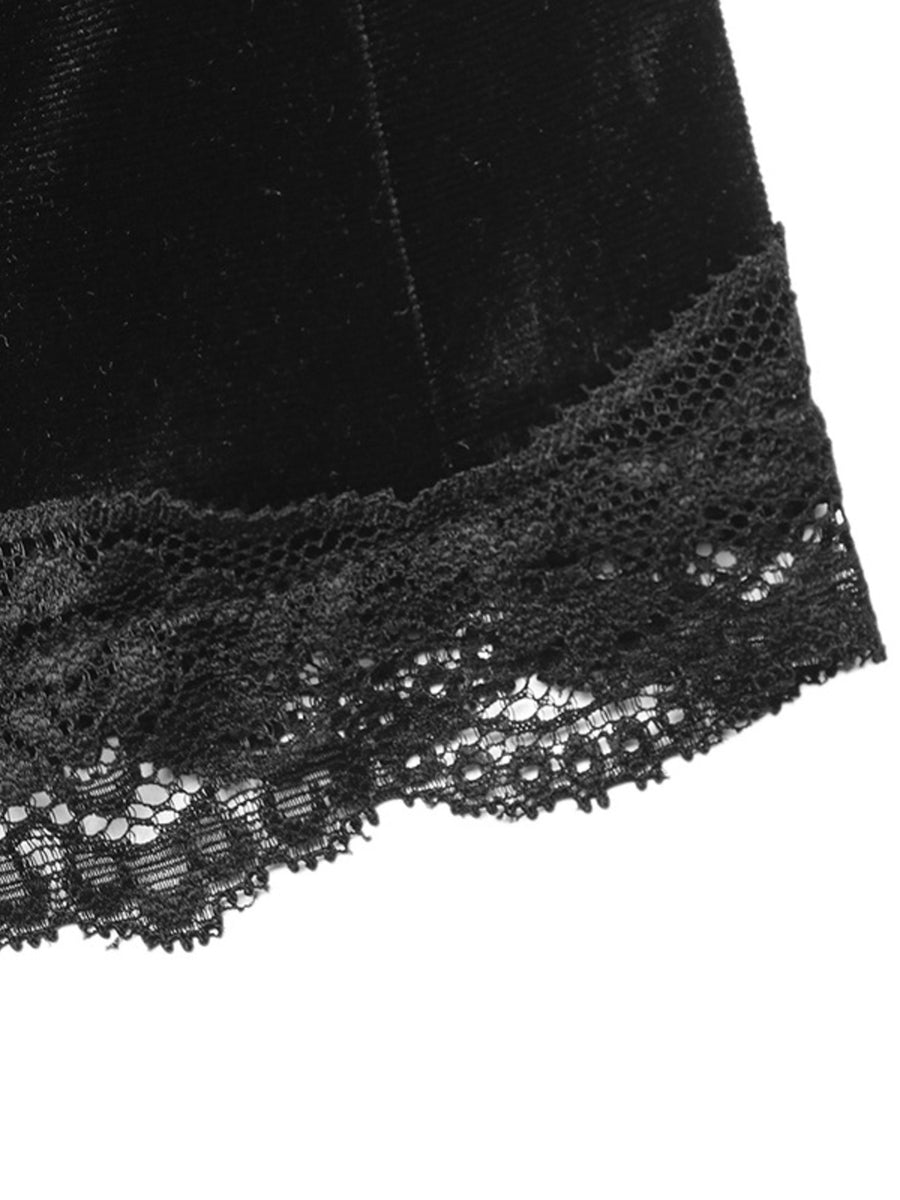 Black mini skirt