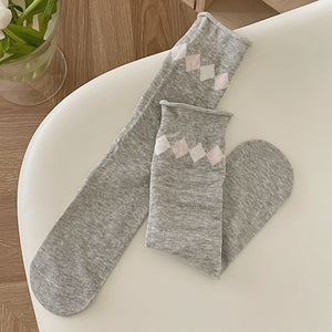 socks featuring solid, striped, polka dot, geometric, bow print in Multicolor with cotton Imported Size & texture