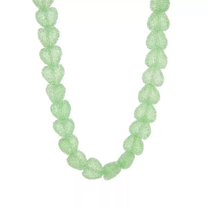 Resin,Copper,Zircon Care instructions: Avoid wearing during exercise, as sweat w necklace in green with chunky silhouette