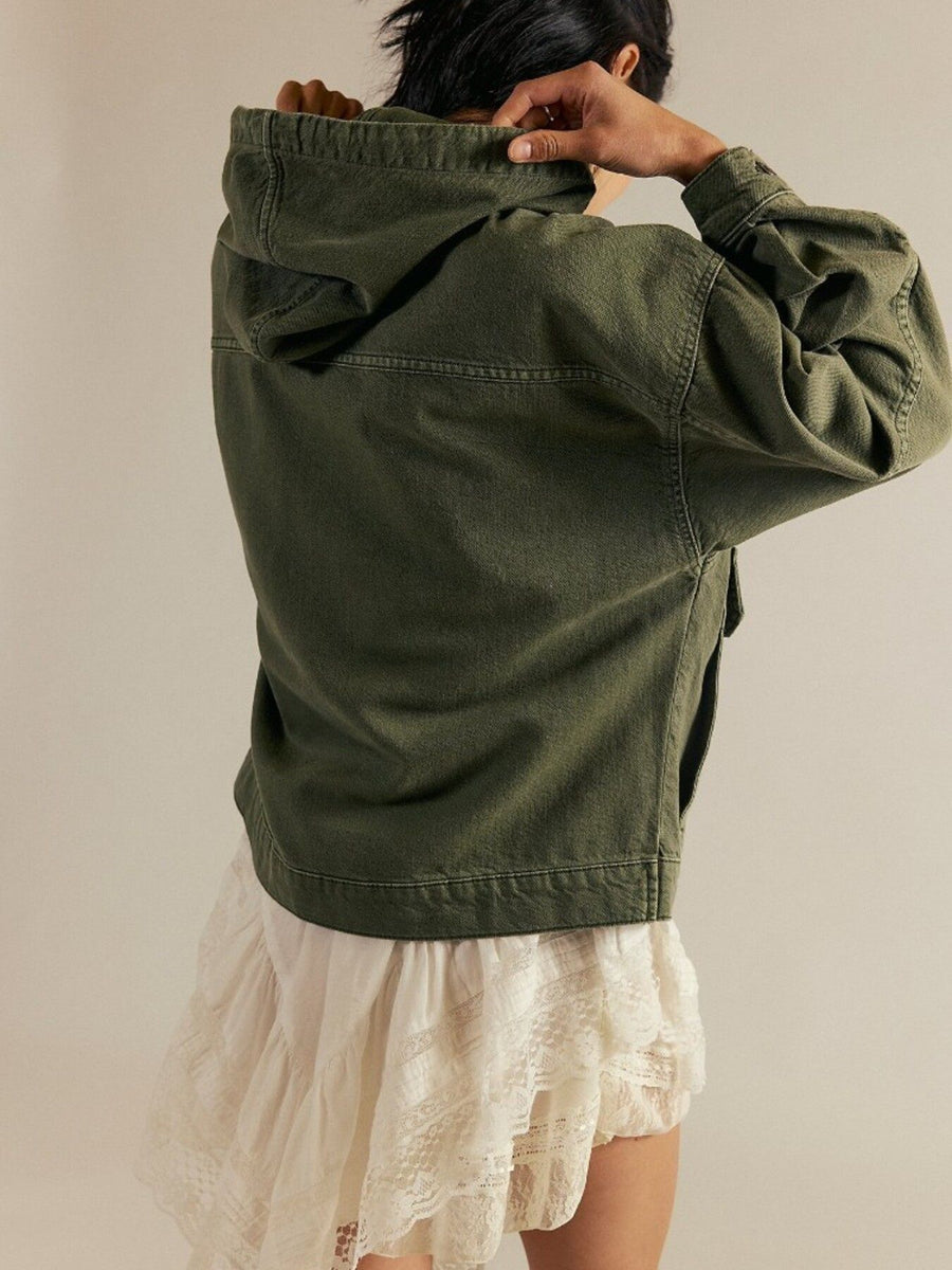 95% cotton,5 % spandex Care instructions: Machine wash cold hoodie in Caramel with relaxed silhouette