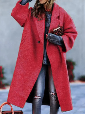 overcoat in Light Blue with thermal and midi