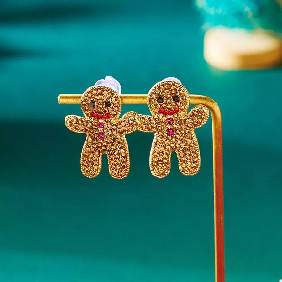 Zinc alloy, Stainless Steel, Rhinestone Care instructions: Imported earrings in Chocolate with stud silhouette