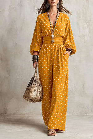 Black jumpsuit with full-length and pullover