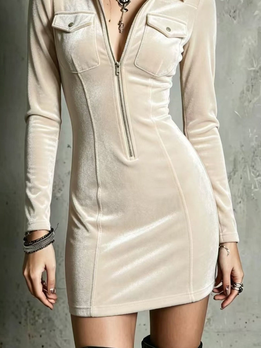 100% polyester Care instructions: Machine wash cold mini dress in Black with fitted silhouette