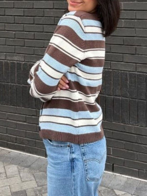 light blue cardigan with stretch and long sleeve