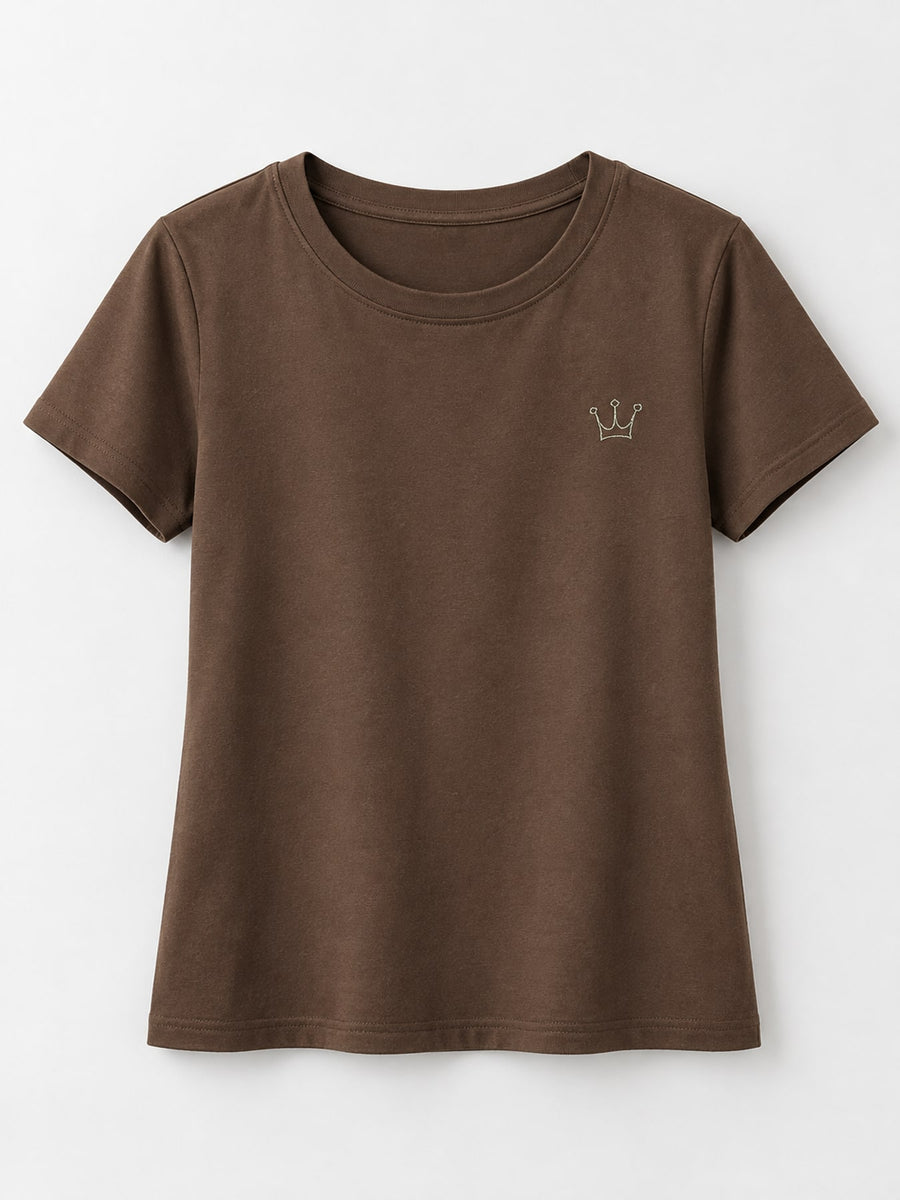lavender t-shirt with stretch and long sleeve