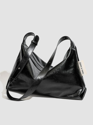 black with shoulder bag with glossy finish
