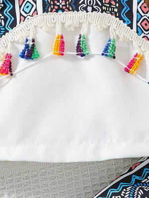 Children's Tassel Tank And Pants Set option 3