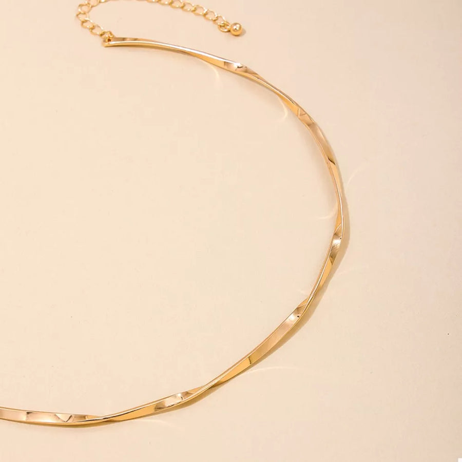 necklace in Gold with gold-plated and choker