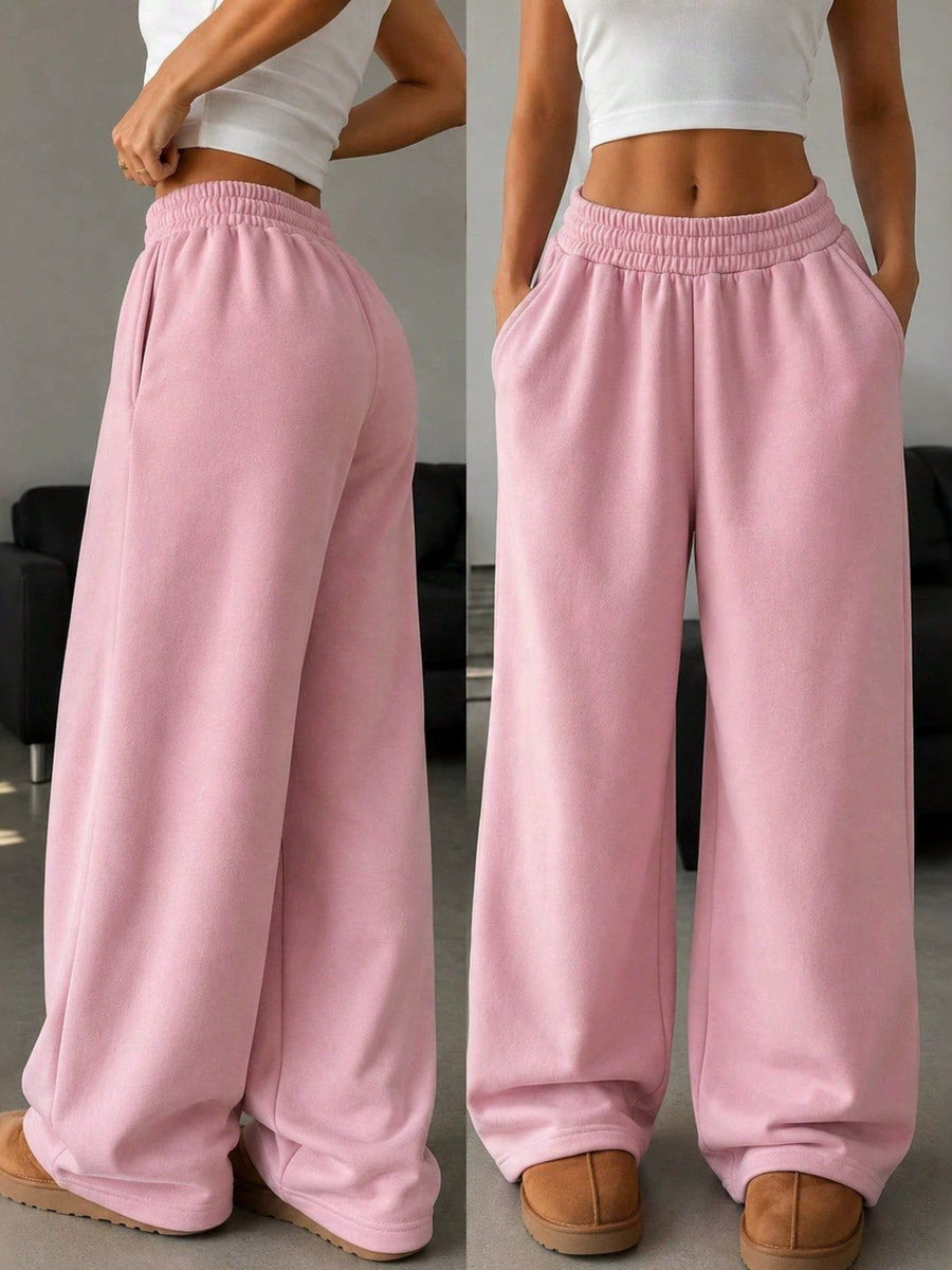dark brown sweatpants
