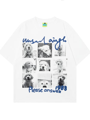 White t-shirt with hip-length and pullover