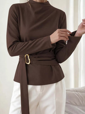 beige blouse