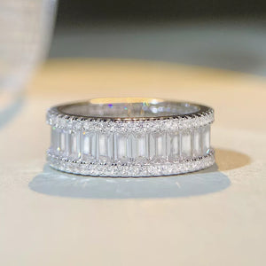 925 sterling silver, Zircon Care instructions: Avoid wearing during exercise, as ring in Blush Pink with band silhouette