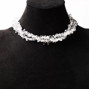 Irregular Glass 18k Gold-plated Choker Necklace option 5