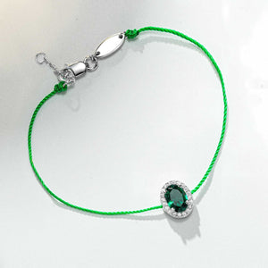 ruby red bracelet with wrist-length and lobster clasp