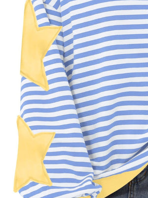 sweatshirt featuring striped in Rose Red with 100% polyester Care instructions: Machine wash cold texture