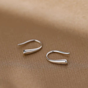 silver earrings with mini and hinged hoop