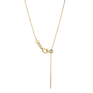 necklace in Yellow Gold with adjustable length and adjustable