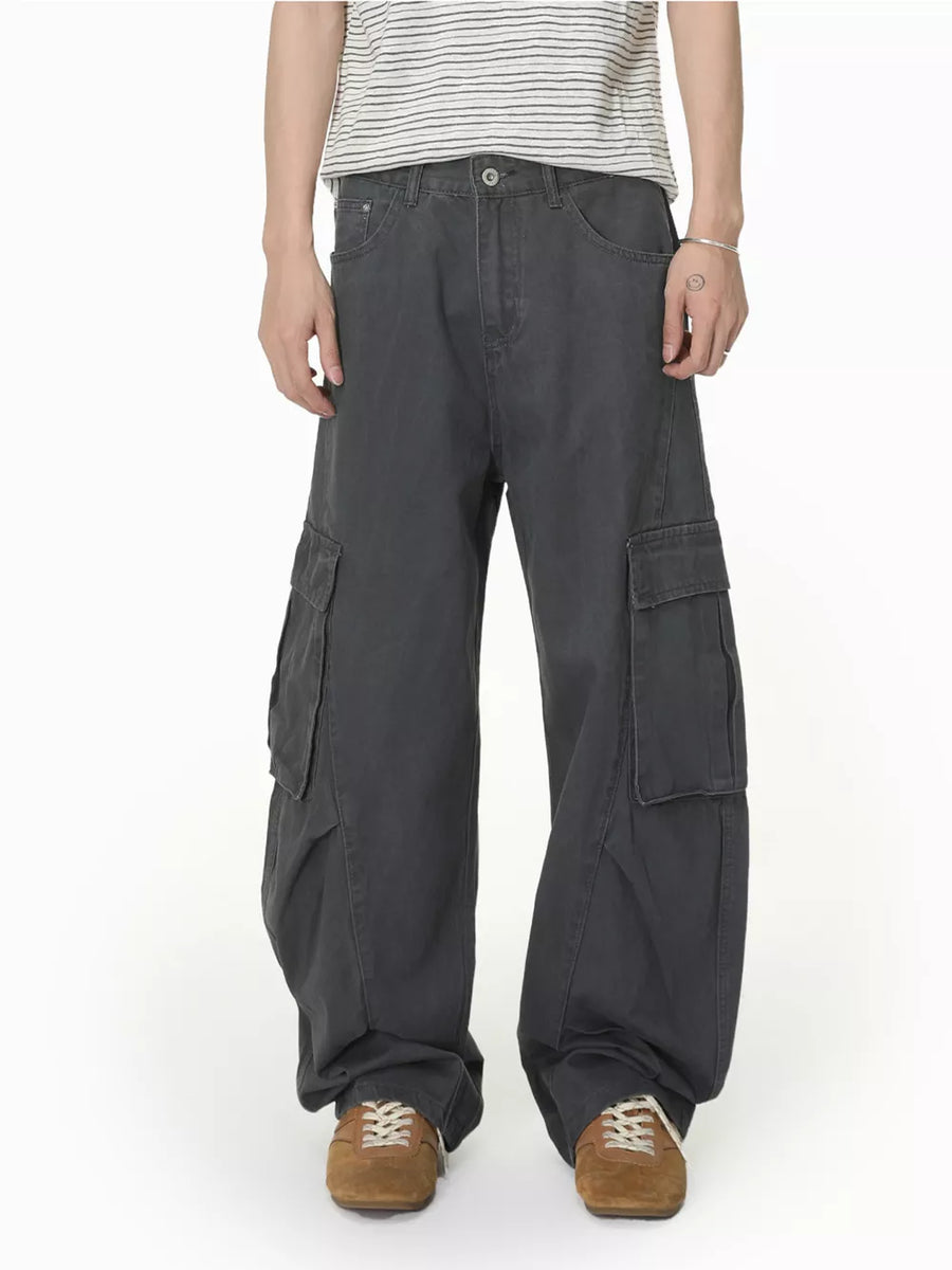 100% Cotton Care instructions: Machine wash cold jeans in Military Green with loose silhouette