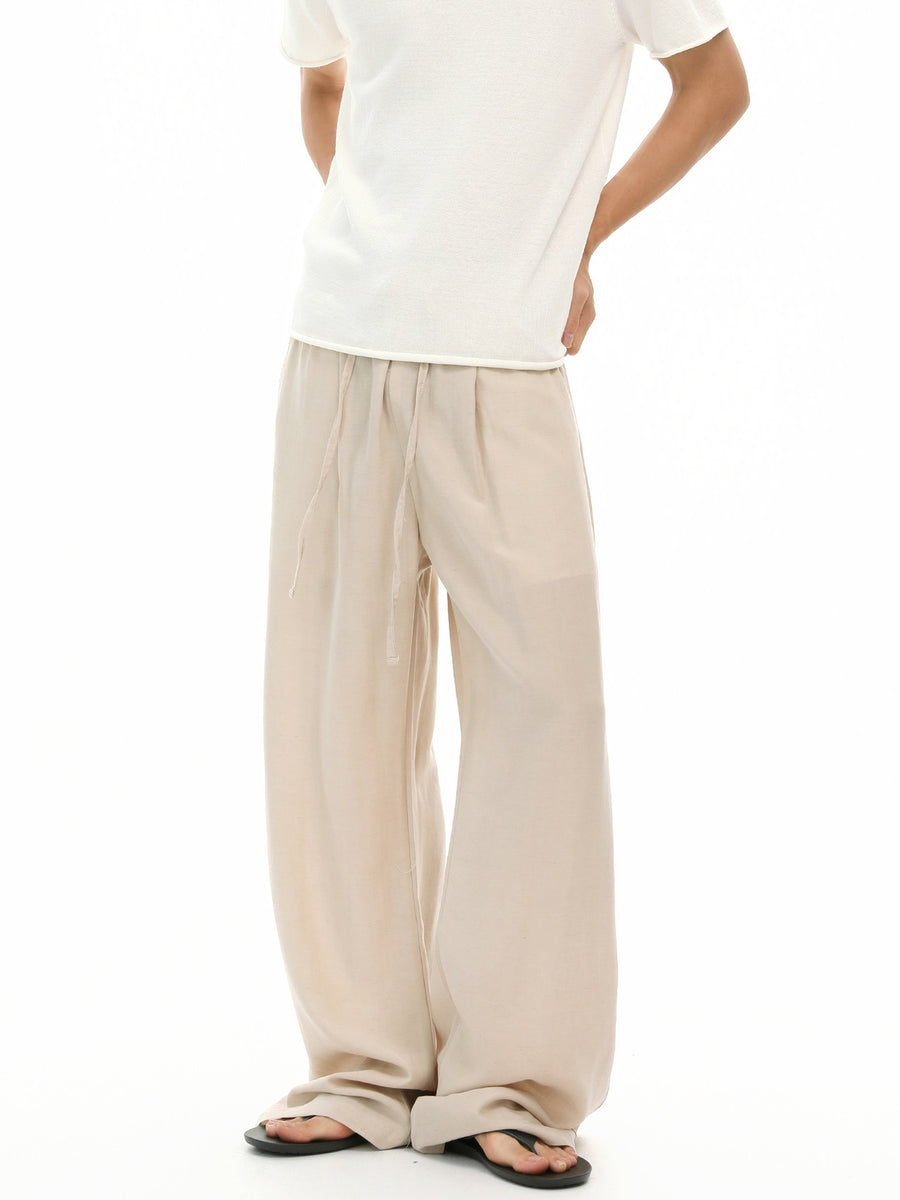 95%polyester,5%spandex Care instructions: Machine wash cold wide-leg pants in Black with loose silhouette