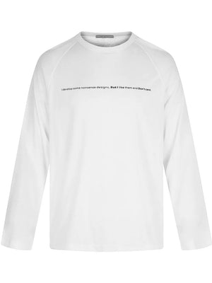 Men's Graphic Long Sleeve T-shirt in Black