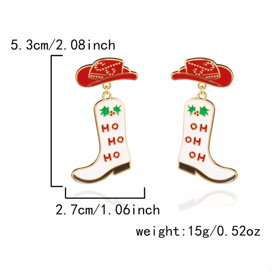 Red earrings with 2.1 inches and n/a
