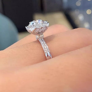 glam ring in clear with none