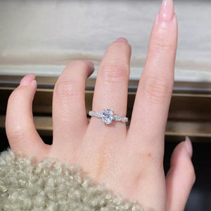925 sterling silver, Cultivating high-carbon diamonds Care instructions: Avoid w ring in clear with fitted silhouette