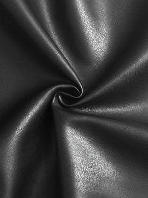 black vest with hip-length and wrap
