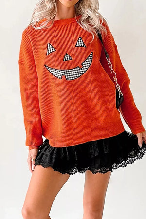52% viscose, 26% polyester, 22% polyamide Care instructions: Machine wash cold pullover sweater in orange with relaxed