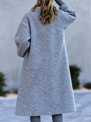 classic overcoat in Bright Blue with notch lapel