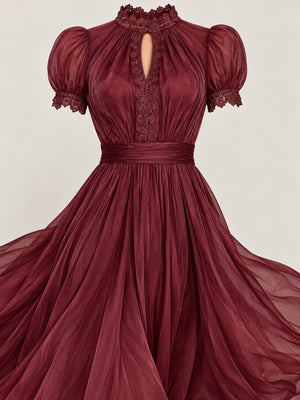 Pink maxi dress with maxi and pullover