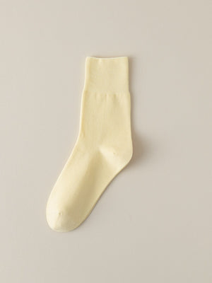 socks in Light Green with elastic cuff and ankle-length