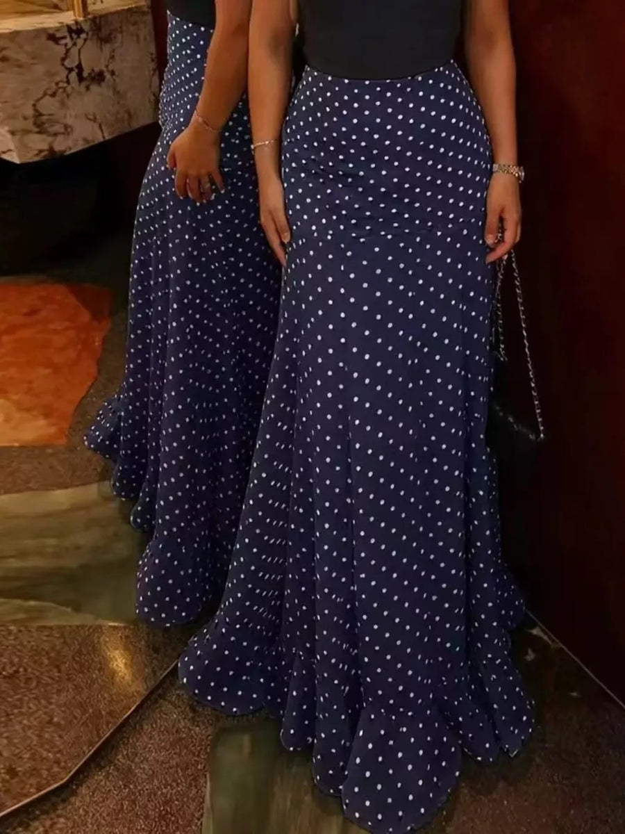 maxi skirt in White