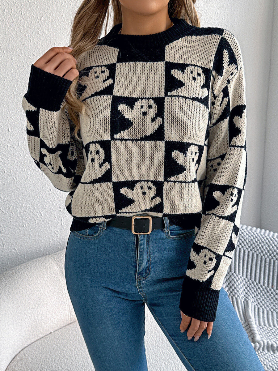 Khaki pullover sweater