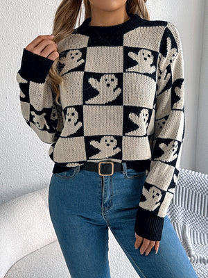 Khaki pullover sweater