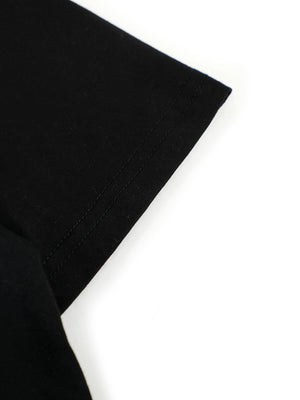 streetwear t-shirt in Black with round neck