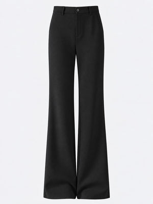 Apricot-Regular trousers with full-length and button and zip-front