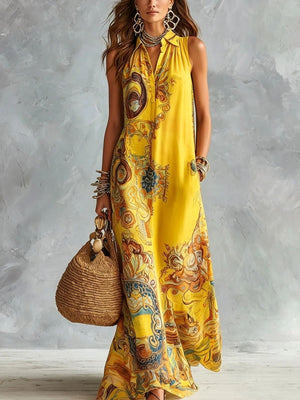 bohemian shirt dress in sky blue with collared