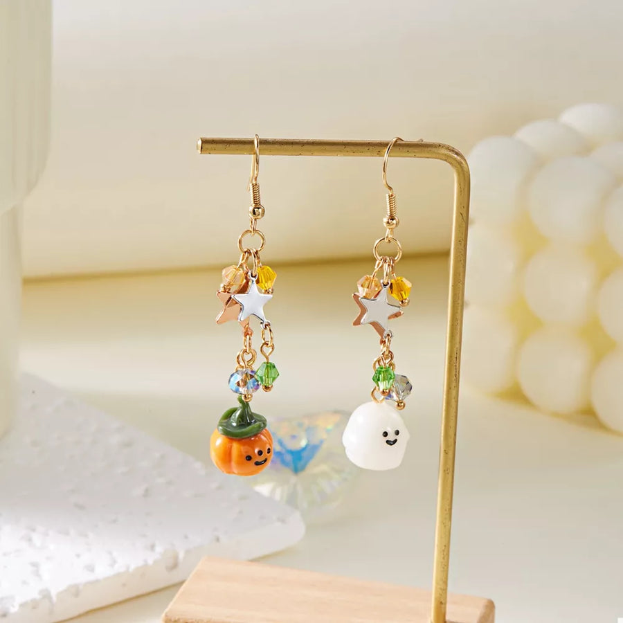 18K Gold-Plated, Acrylic, Zinc alloy Care instructions: Imported Size & earrings in white with dangle silhouette