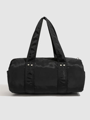 black with handbag with dual top handles 7