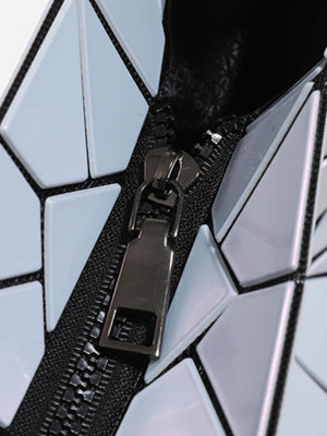 shoulder bag featuring geometric in iridescent with PVC Imported Size & texture