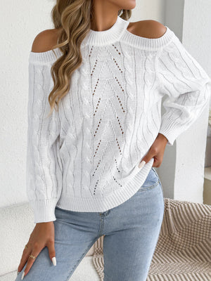 orange pullover sweater