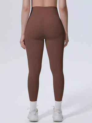 High-waisted Seamless Active Leggings in sage green with buttery-soft