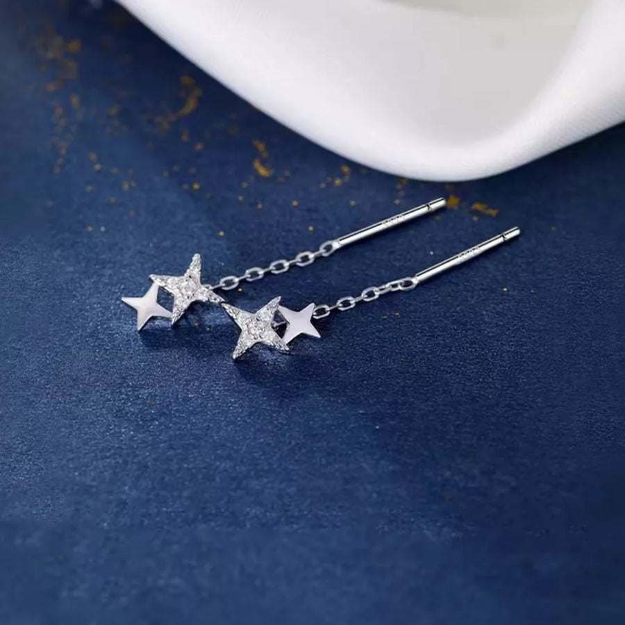 925 sterling silver Care instructions: Avoid wearing during exercise, as sweat w earrings in silver with not applicable
