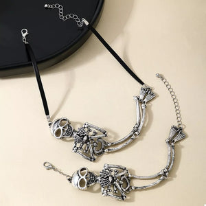 edgy ACCESSORIES in Silver Suit with n/a